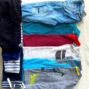 18 month boys bundle, long sleeves and pants